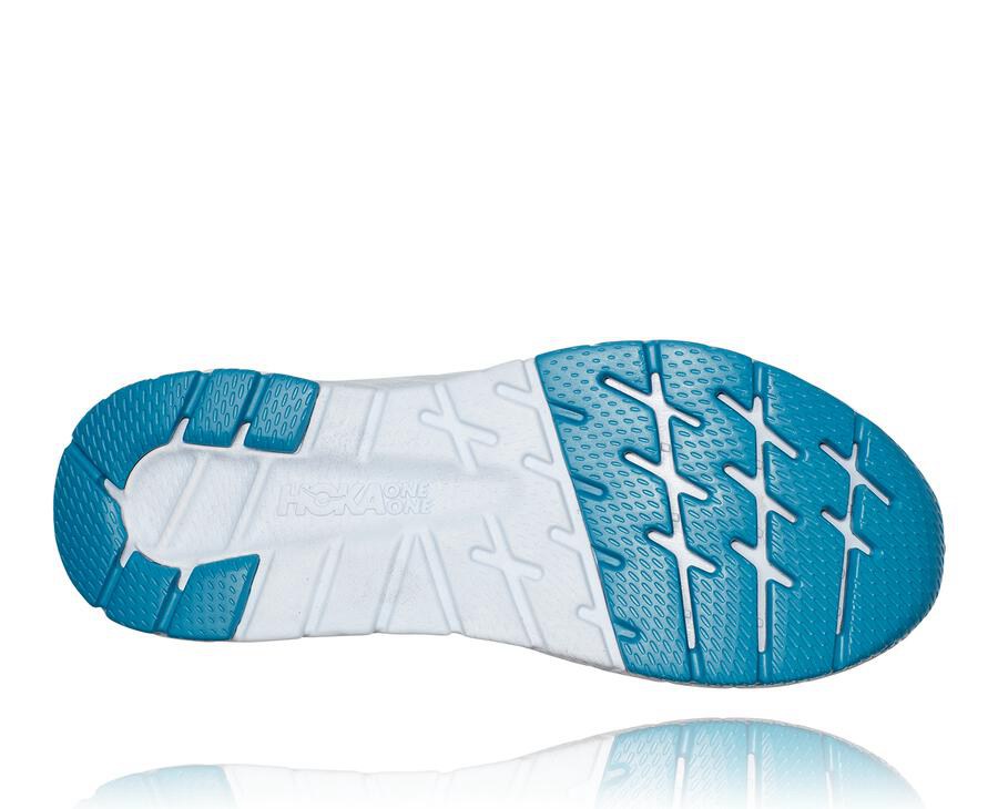 Hoka One One Hardloopschoenen Heren - Cavu 3 - Wit/Blauw - UL7431902